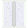 Pricing Tilt-and-Turn 1300x1500 mm KORSA STANDARD (Euro 70) RAL 9016 Traffic white two-sided