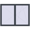 Pricing Tilt-and-Turn 2000x1500 mm KORSA BRILLANT ANTHRACITE_GREY_STRUKTURAL two-sided