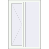 Pricing Tilt-and-Turn 1000x1500 mm KORSA BASE (Euro-Design 60) RAL 9016 Traffic white two-sided