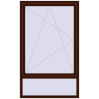 Pricing Tilt-and-Turn 1140x1870 mm KORSA BASE (Euro-Design 60) BLACK_CHERRY two-sided