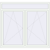Pricing Tilt-and-Turn 1800x1660 mm KORSA BRILLANT RAL 9016 Traffic white two-sided