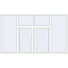 Pricing Tilt-and-Turn 2430x1460 mm KORSA BASE (Euro-Design 60) RAL 9016 Traffic white two-sided