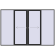 Sliding patio doors 3300x2200 mm Patio door (Brillant 70)