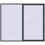 KORSA SYNEGO SLIDE 2800x2400 mm ANTHRACITE_GREY_STRUKTURAL two-sided KORSA SYNEGO SLIDE 2800x2400 mm ANTHRACITE_GREY_STRUKTURAL two-sided