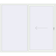 Sliding patio doors 2500x2200 mm KORSA SYNEGO SLIDE