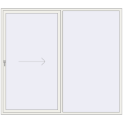 KORSA SYNEGO SLIDE 2500x2200 mm RAL 9016 Traffic white two-sided KORSA SYNEGO SLIDE 2500x2200 mm RAL 9016 Traffic white two-sided