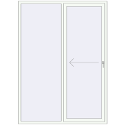 KORSA SYNEGO SLIDE 1680x2320 mm RAL 9016 Traffic white two-sided KORSA SYNEGO SLIDE 1680x2320 mm RAL 9016 Traffic white two-sided