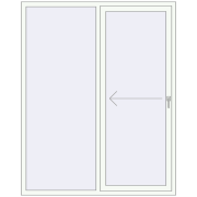 KORSA SYNEGO SLIDE 1600x2000 mm RAL 9016 Traffic white two-sided