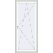 Balcony doors 900x2100 mm KORSA BASE (Euro-Design 60) BALKON DOOR