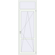 Balcony doors 800x2400 mm KORSA STANDARD (Euro 70) BALKON DOOR