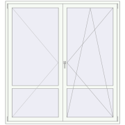 Balcony doors 1917x2057 mm KORSA ENERGY-SAVING (SYNEGO MD) BALKON DOOR