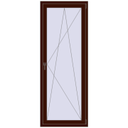 KORSA ENERGY-SAVING (SYNEGO MD) BALKON DOOR 800x2100 mm BLACK_CHERRY two-sided