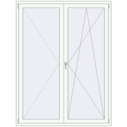 Balcony doors 1600x2100 mm KORSA ENERGY-SAVING (SYNEGO MD) BALKON DOOR