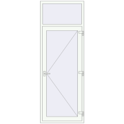 Entrance doors 900x2500 mm DOOR KORSA ENERGY-SAVING REHAU SYNEGO RAL 9016 Traffic white two-sided Entrance doors 900x2500 mm DOOR KORSA ENERGY-SAVING REHAU SYNEGO RAL 9016 Traffic white two-sided