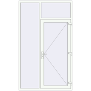 Entrance doors 1500x2500 mm DOOR KORSA BASE REHAU EURO 60