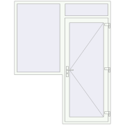 Entrance doors 1800x2300 mm DOOR KORSA BASE REHAU EURO 60