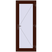 DOOR KORSA BASE REHAU EURO 60 800x2000 mm BLACK_CHERRY two-sided