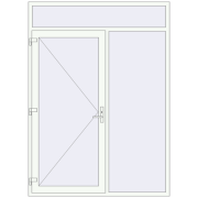 Entrance doors 1800x2480 mm DOOR KORSA ENERGY-SAVING REHAU SYNEGO