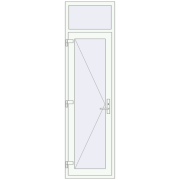 Internal doors 675x2400 mm INTERIOR door (Т94/60) opens to the outside