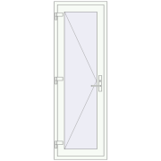 Internal doors 670x1990 mm INTERIOR door (Т94/60) opens to the outside