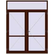 Internal doors 1960x2500 mm INTERIOR door (Т94/60) opens to the outside BLACK_CHERRY two-sided