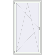 KORSA BRILLANT 1050x2030 mm RAL 9016 Traffic white two-sided