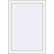 Tilt-and-Turn 700x1000 mm KORSA BASE (Euro-Design 60) RAL 9016 Traffic white two-sided