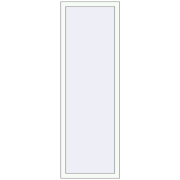 Tilt-and-Turn 645x1760 mm KORSA ENERGY-SAVING (SYNEGO MD) RAL 9016 Traffic white two-sided