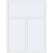 Tilt-and-Turn 1500x2000 mm KORSA ENERGY-SAVING (SYNEGO MD) RAL 9016 Traffic white two-sided