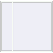 Tilt-and-Turn 2160x2100 mm KORSA Altest Pony 375 RAL 9016 Traffic white two-sided