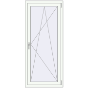 KORSA BRILLANT 745x1600 mm RAL 9016 Traffic white two-sided