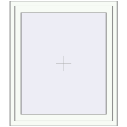 Tilt-and-Turn 950x1100 mm KORSA ENERGY-SAVING (SYNEGO MD) RAL 9016 Traffic white two-sided