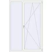 KORSA STANDARD (Euro 70) 1500x2300 mm RAL 9016 Traffic white two-sided