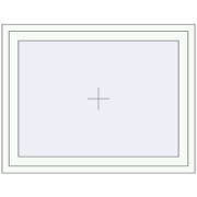 Tilt-and-Turn 1225x900 mm KORSA ENERGY-SAVING (SYNEGO MD) RAL 9016 Traffic white two-sided