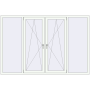 KORSA BASE (Euro-Design 60) 2300x1540 mm RAL 9016 Traffic white two-sided