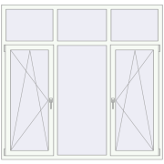 KORSA ENERGY-SAVING (SYNEGO MD) 1800x1730 mm RAL 9016 Traffic white two-sided