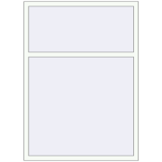 KORSA BRILLANT 1210x1680 mm RAL 9016 Traffic white two-sided