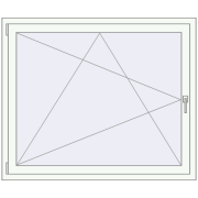 KORSA BRILLANT 1295x1116 mm RAL 9016 Traffic white two-sided