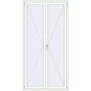 KORSA STANDARD-RENOVATION (Euro 70) 1200x2400 mm RAL 9016 Traffic white two-sided
