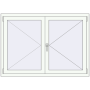 KORSA ENERGY-SAVING (SYNEGO MD) 1400x1000 mm RAL 9016 Traffic white two-sided