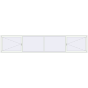 KORSA STANDARD-RENOVATION (Euro 70) 5000x1000 mm RAL 9016 Traffic white two-sided