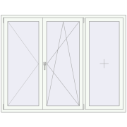 KORSA ENERGY-SAVING (SYNEGO MD) 1920x1500 mm RAL 9016 Traffic white two-sided