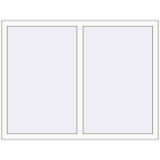 Tilt-and-Turn 1435x1028 mm KORSA ENERGY-SAVING (SYNEGO MD) RAL 9016 Traffic white two-sided