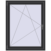 KORSA ENERGY-SAVING (SYNEGO MD) 1000x1200 mm ANTHRACITE_GREY_GLATT two-sided KORSA ENERGY-SAVING (SYNEGO MD) 1000x1200 mm ANTHRACITE_GREY_GLATT two-sided