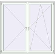 KORSA ENERGY-SAVING (SYNEGO MD) 1850x1800 mm RAL 9016 Traffic white two-sided