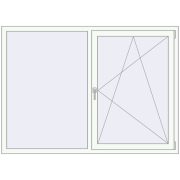 KORSA ENERGY-SAVING (SYNEGO MD) 1835x1300 mm RAL 9016 Traffic white two-sided