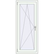 KORSA STANDARD (Euro 70) 620x1480 mm RAL 9016 Traffic white two-sided