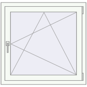 KORSA STANDARD (Euro 70) 865x940 mm RAL 9016 Traffic white two-sided
