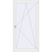 KORSA BRILLANT 960x1990 mm RAL 9016 Traffic white two-sided