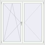 KORSA ENERGY-SAVING (SYNEGO MD) 1500x1500 mm RAL 9016 Traffic white two-sided KORSA ENERGY-SAVING (SYNEGO MD) 1500x1500 mm RAL 9016 Traffic white two-sided